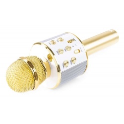 Mikrofon do karaoke bezprzewodowy Bluetooth z wbudowanymi głośnikami MP3