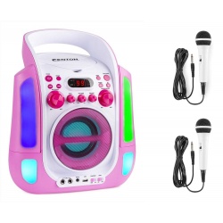 Przenośny zestaw do karaoke odtwarzacz CD i 2 mikrofonami SBS30 Bluetooth