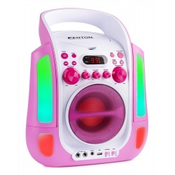 Przenośny zestaw do karaoke odtwarzacz CD i 2 mikrofonami SBS30 Bluetooth