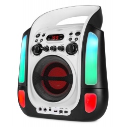 Przenośny zestaw do karaoke odtwarzacz CD i 2 mikrofonami SBS30 Bluetooth