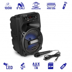 Nagłośnienie mobilne BOOMBOX FPC8 8'' PARTY akumulator kolumna imprezowa