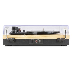 Gramofon z głośnikami RP165 zestaw stereo Bluetooth RCA klocki jasne drewno