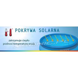 Pokrywa solarna do basenu 457 cm INTEX 28013 na basen stelażowy rozporowy