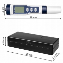 Tester jakości wody 4w1 LED miernik PH bufory ATC kompensacja termometr