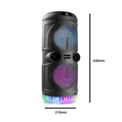 Głośnik multimedialny Bluetooth Fenton SPS75 z karaoke i oświetleniem LED