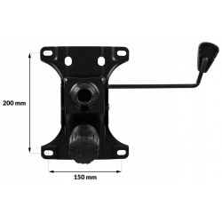 Mechanizm tilt do foteli biurowych 15x20 blokada bujania odchylania siedziska