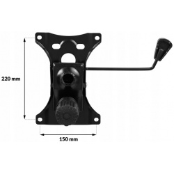 Część zamienna mechanizm Tilt 15x22cm do fotela biurowego z blokadą