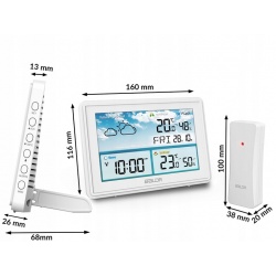 Stacja pogodowa higrometr BD-909 synchronizacja czasu wg sygnału DCF77