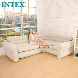 Kanapa narożna sofa nadmuchiwana 257 x 203 x 76 cm INTEX 68575 narożnik