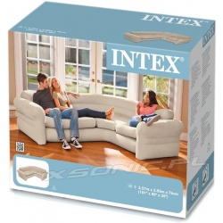 Kanapa narożna sofa nadmuchiwana 257 x 203 x 76 cm INTEX 68575 narożnik