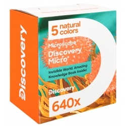 Mikroskop Discovery Micro dla początkujących powiększenie 40-640 x z książką