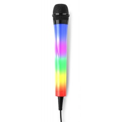 Mikrofon przewodowy do karaoke z oświetleniem LED RGB KMD55B