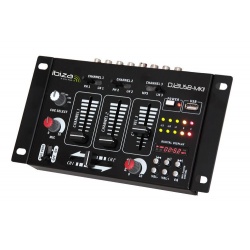 Mikser Dj audio karaoke Ibiza DJ21USB-MKII 7 wejść funkcja podsłuchu CUE w słuchawkach