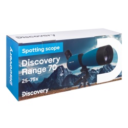 Luneta Discovery Range 70 ustawiony pod kątem okular powiększenie 25–75x