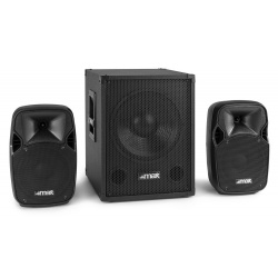 Aktywny zestaw nagłośnieniowy 12'' MX700 2.1 dwie kolumny subwoofer