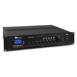 Wzmacnicz 100V 4 strefowy mikser 6 kanałowy 360W PD PRM360 instalacyjny