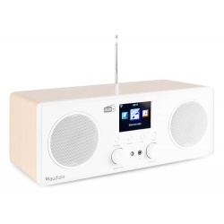 Radio internetowe DAB+ Bari Audizio LAN WiFi Bluetooth brązowe czarne białe