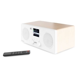 Radio internetowe DAB+ Bari Audizio LAN WiFi Bluetooth brązowe czarne białe