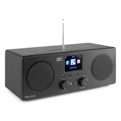 Radio internetowe DAB+ Bari Audizio LAN WiFi Bluetooth brązowe czarne białe