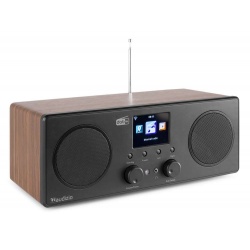 Radio internetowe DAB+ Bari Audizio LAN WiFi Bluetooth brązowe czarne białe