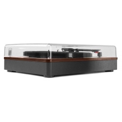 Gramofon stereo Audizio RP330D z Bluetooth i głośnikami 100W brązowy czarny