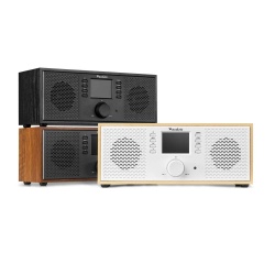 Radio internetowe Dab+ Bluetooth Rimini Audizio Stereo WiFi białe czarne brązowe