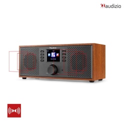 Radio internetowe Dab+ Bluetooth Rimini Audizio Stereo WiFi białe czarne brązowe