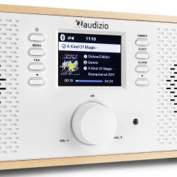 Radio internetowe Dab+ Bluetooth Rimini Audizio Stereo WiFi białe czarne brązowe