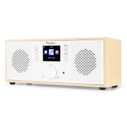 Radio internetowe Dab+ Bluetooth Rimini Audizio Stereo WiFi białe czarne brązowe