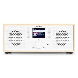 Radio internetowe Dab+ Bluetooth Rimini Audizio Stereo WiFi białe czarne brązowe