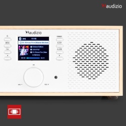 Radio internetowe Dab+ Bluetooth Rimini Audizio Stereo WiFi białe czarne brązowe