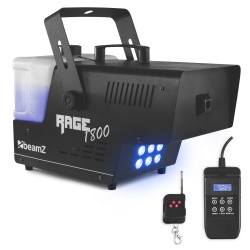 Wytwornica dymu z efektem LED BeamZ Rage 1800LED pilot zdalny i przewodowy