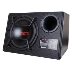 Aktywny subwoofer do samochodu KICX GT500BPA 500W komplet przewodów