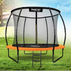 Trampolina ogrodowa profilowana Neo-Sport 8ft 252 cm z siatką wewnętrzną drabinką