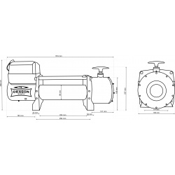 Wyciągarka elektryczna do lawet TRUCK DRAGON WINCH 16000 LBS 7257 kg 12V 24V