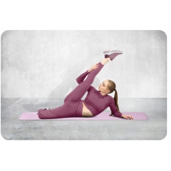 Mata do ćwiczeń fitness 183 x 60 x 1 cm Joga amortyzacja miękka