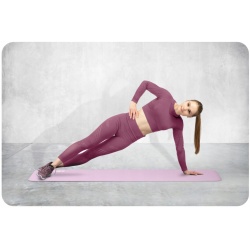 Mata do ćwiczeń fitness 183 x 60 x 1 cm Joga amortyzacja miękka