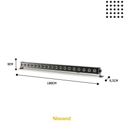 Belka oświetleniowa listwa LED LCB183 18x 4W RGB Beamz