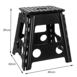 Składane krzesło stołek taboret składany 39cm prysznicowy turystyczny