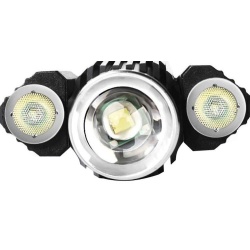 Latarka taktyczna szperacz 2x LED T6 CREE XPE ZOOM akumulator