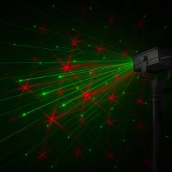 Laser oświetlenie imprezowe Dahib Double RG Gobo z niebieską diodą LED