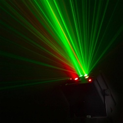 Laser oświetlenie imprezowe Dahib Double RG Gobo z niebieską diodą LED