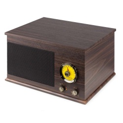 Gramofon z głośnikami Vintage USB, BT, FM drewno RP173 Fenton