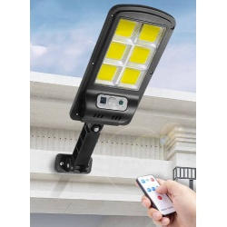 Lampa solarna uliczna 120 LED COB latarnia czujnik zmierzchu ruchu