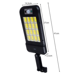 Lampa solarna uliczna 240 LED COB latarnia czujnik zmierzchu ruchu