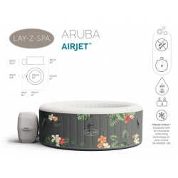 Dmuchane SPA jacuzzi z masażem Lay-Z ARUBA AirJet 170x66cm 60061