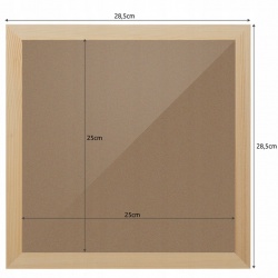 Ramka na zdjęcia wisząca sosnowa 28,5 x 28,5cm kwadratowa drewniana