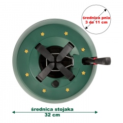 Stojak choinkowy na choinką do 2m START1 samozaciskowy 3 kolory