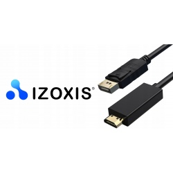 Kabel HDMI-HDMI DispayPort jakość 4K DP 1,8m pozłacany