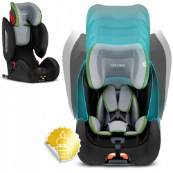 Fotelik samochodowy Ricokids Qway 9-36 kg ISOFIX 3 kolory Top Tether